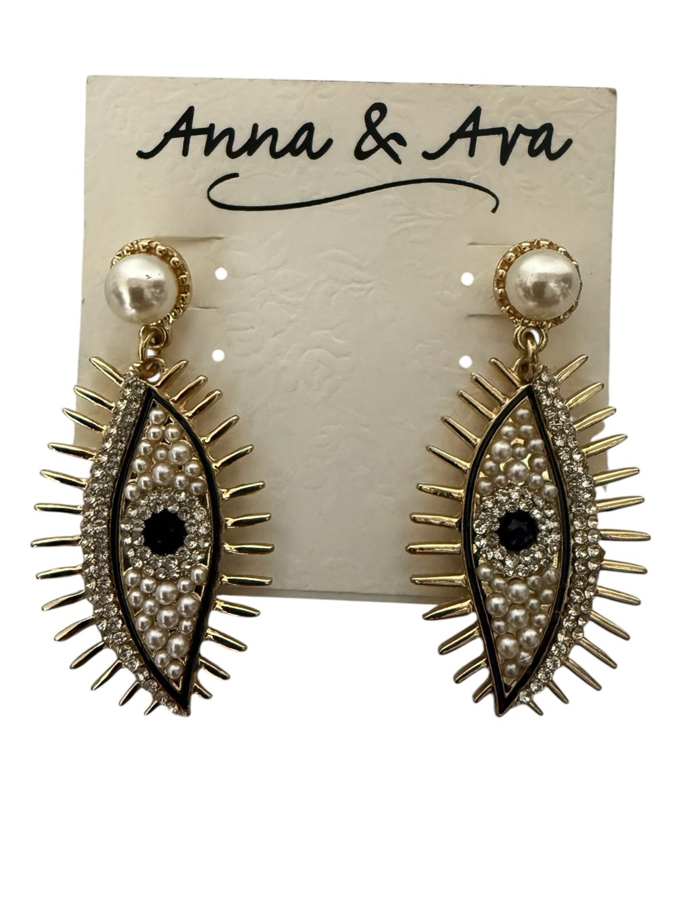 Anna & Ava Evil Eye Drop Earings